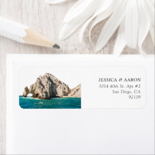 Cabo San Lucas Beach Rücksendeadressen-Aufkleber