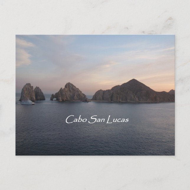 Cabo San Lucas bei Sonnenuntergang Postkarte (Vorderseite)