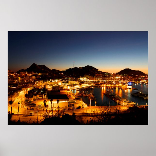 Cabo San Lucas Cityscape bei Sunset, Mexiko Poster (Vorne)