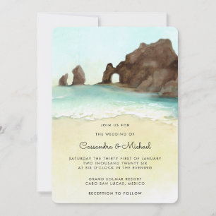 Cabo San Lucas El Arco Hochzeit am Traumziel Einladung