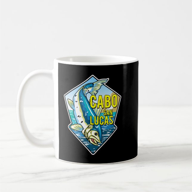 Cabo San Lucas Game Fischen Mexiko Baja Kalifornie Kaffeetasse (Links)