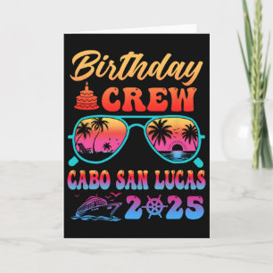 Cabo San Lucas Geburtstags-Crew-Urlaubskreuzfahrt Karte