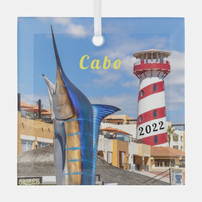 Cabo San Lucas Glasdekoration Ornament Aus Glas (Vorderseite)