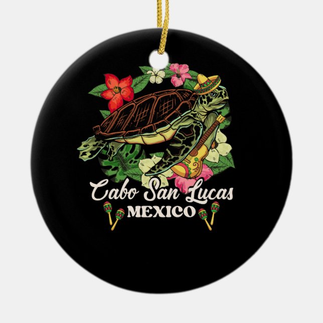 Cabo San Lucas Meeresschildkröten Mexiko Schildkrö Keramik Ornament (Vorne)