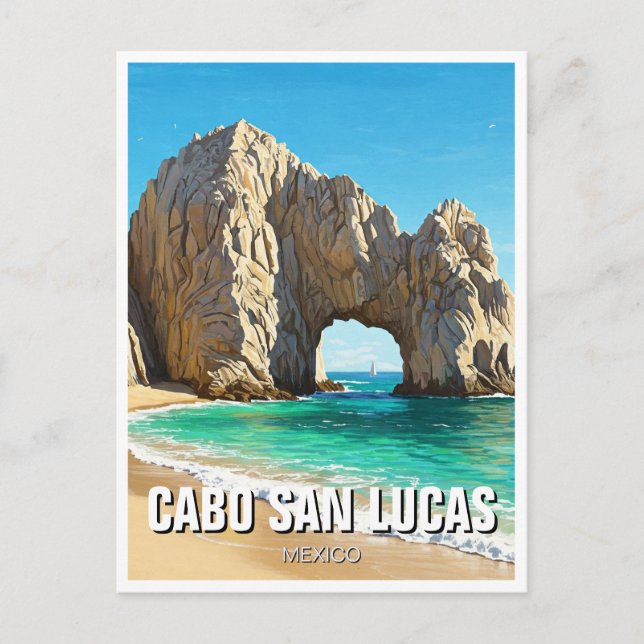 Cabo San Lucas Mexico El Arco Reisen Postkarte (Vorderseite)