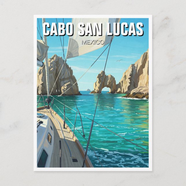 Cabo San Lucas Mexico El Arco Reisen Postkarte (Vorderseite)