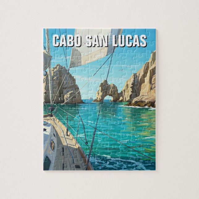 Cabo San Lucas Mexico El Arco Reisen Puzzle (Vertikal)