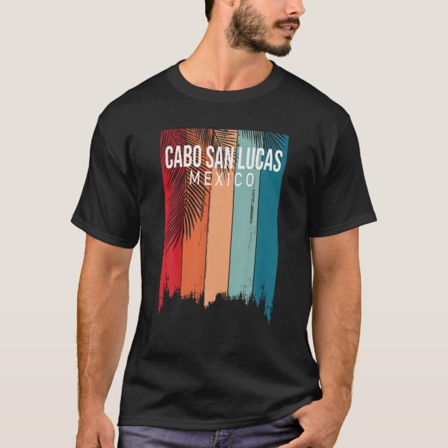Cabo San Lucas Mexico Retro T Shirt (Vorderseite)