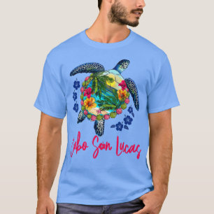 Cabo San Lucas Mexico Sea Turtle Hibiskus Summer T-Shirt