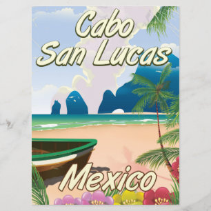 Cabo San Lucas Mexiko Reiseplakat Einladung