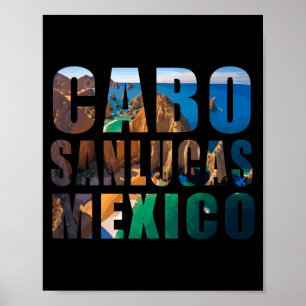 Cabo San Lucas Mexiko Sommer Strand Palme Urlaub Poster