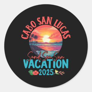 Cabo San Lucas Mexiko Urlaub 2025 Souvenir Match Runder Aufkleber