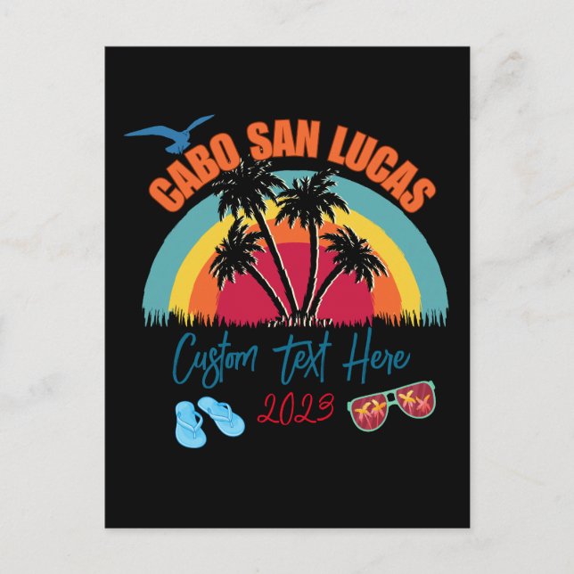 Cabo San Lucas Mexiko Urlaub Personalisierung Postkarte (Vorderseite)