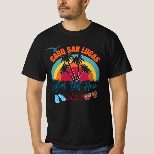 Cabo San Lucas Mexiko Urlaub Personalisierung T-Shirt (Vorderseite)