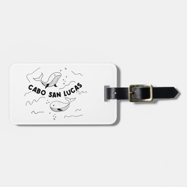 Cabo San Lucas Mexiko Wale Gepäckanhänger (Vorderseite horizontal)