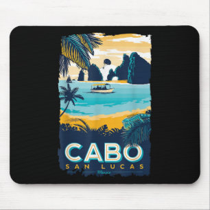 Cabo San Lucas Tropical Beach Mexiko Reise Vintag Mousepad