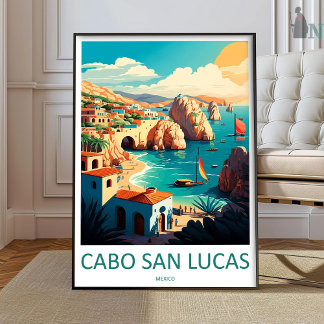 Cabo Sans Lucas Travel Print Wall Art Cabo Sans Lu Poster