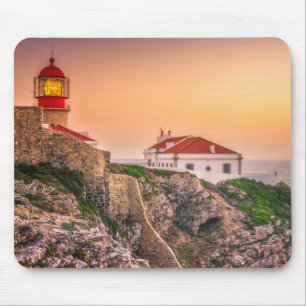 Cabo Sao Vicente am Sonnenuntergang   Algarve, Mousepad