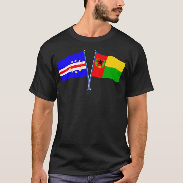 Cabo Verde 2 Flags T - Shirt (Vorderseite)