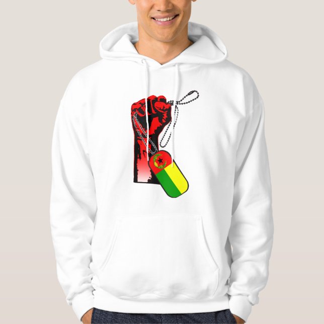 Cabo Verde Historic Flag Hand Hoodie (Vorderseite)