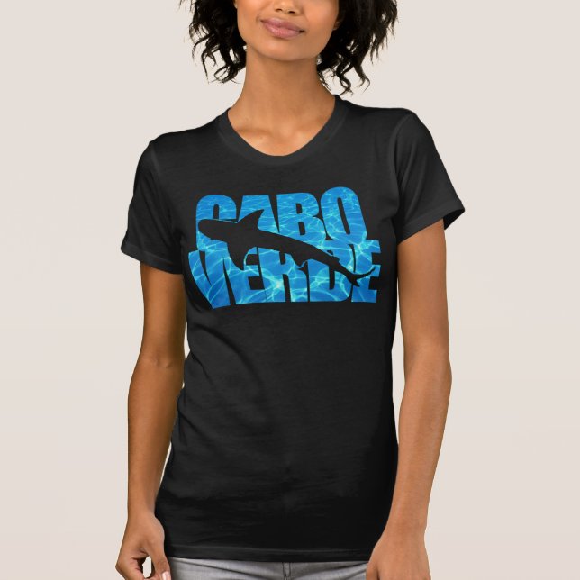 Cabo Verde (Kap-Verde) Tiger-Haifisch T-Shirt (Vorderseite)