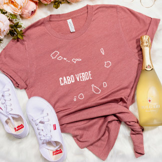 Cabo Verde Landkarte Shirt Kap Verde Kontur
