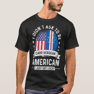 Cabo Verdean American Patriot Grown Spaß Flag T-Shirt