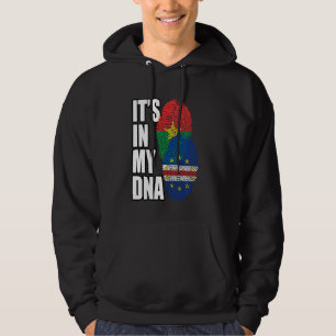 Cabo Verdean und Burkinabé Mix Dna Flag Erbe Hoodie