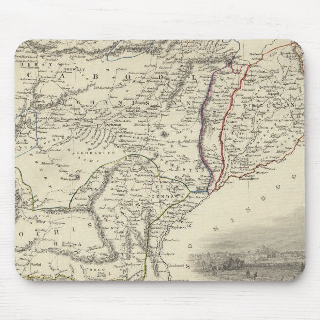 Cabool, Punjab und Belochistan Mousepad (Vorne)