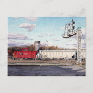 Caboose Postcard Postkarte