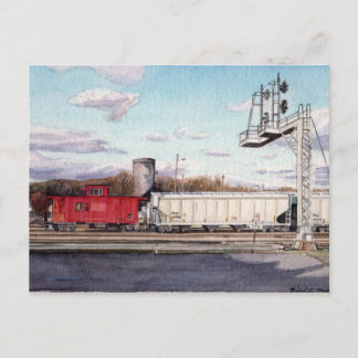 Caboose Postcard Postkarte
