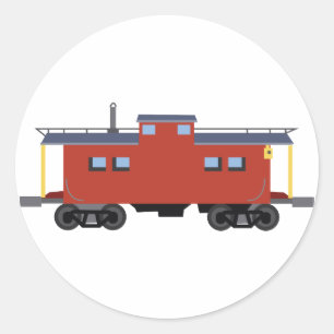 Caboose Runder Aufkleber