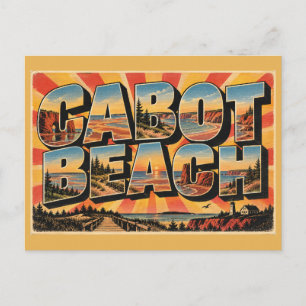 Cabot Beach PEI Rote Klippen Sandstein Dünen Kunst Postkarte