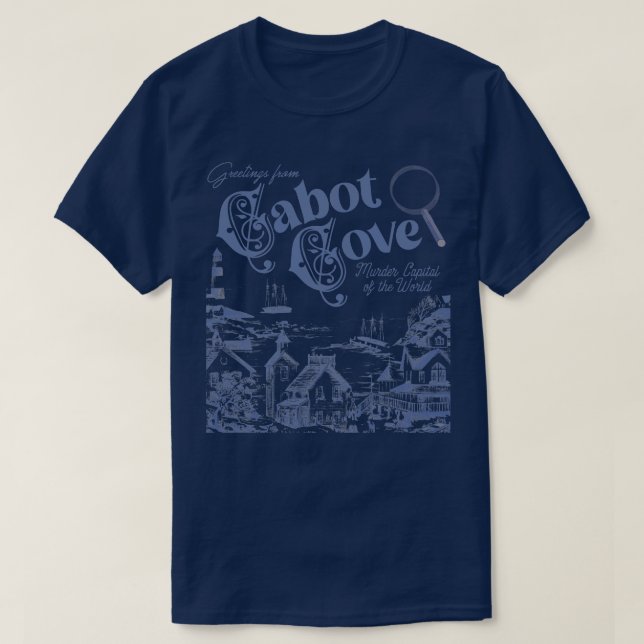 Cabot Cove Murder Hauptstadt der Welt T-Shirt (Design vorne)