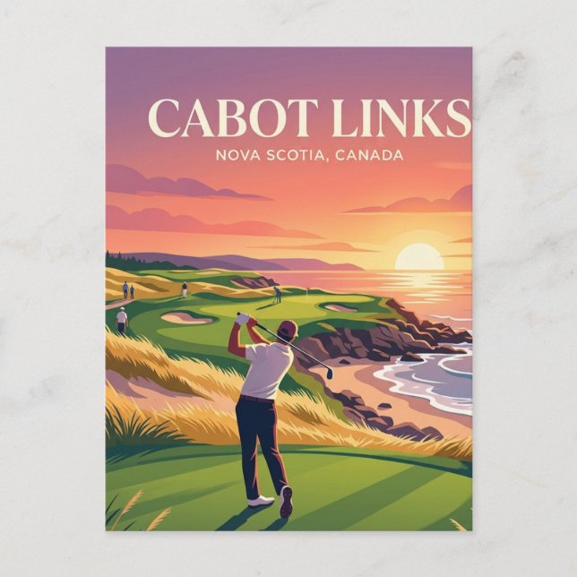 Cabot Links Kanada Postkarte (Vorderseite)