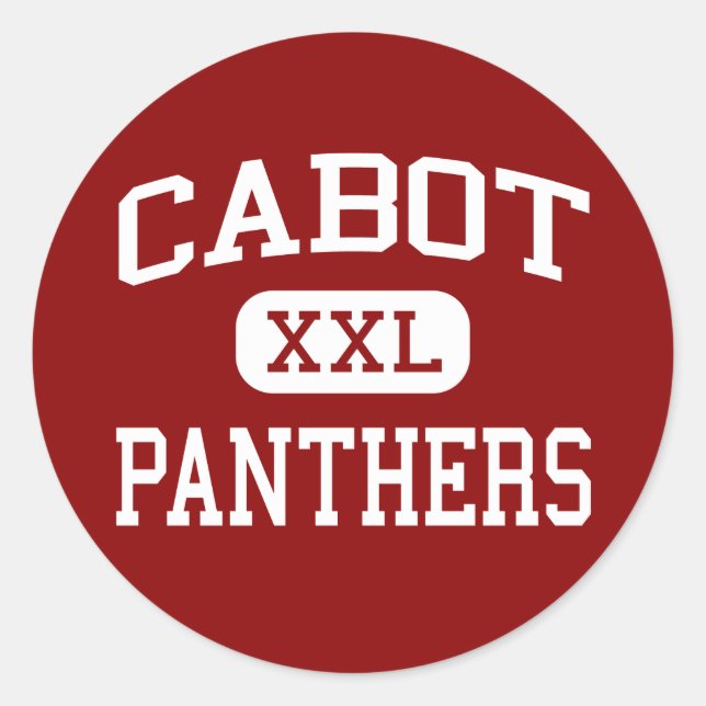 Cabot - Panther - Highschool - Cabot Arkansas Runder Aufkleber (Vorderseite)