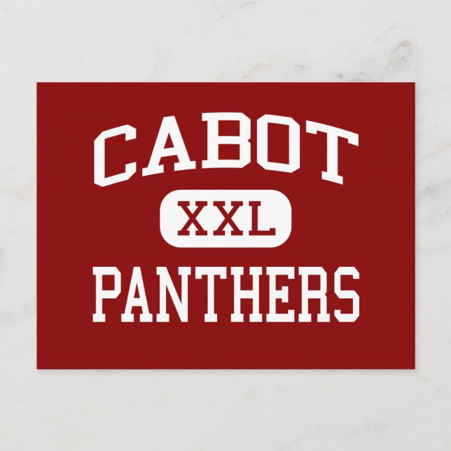 Cabot - Panthers - Hochschule - Cabot Arkansas Postkarte (Vorderseite)
