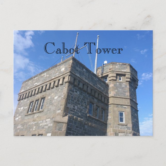 Cabot Tower Postkarte (Vorderseite)