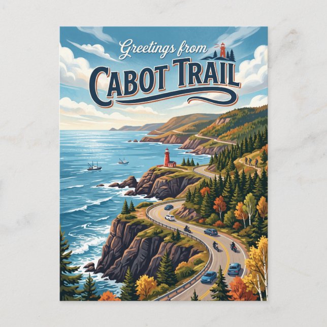 Cabot Trail Kanada Postkarte (Vorderseite)