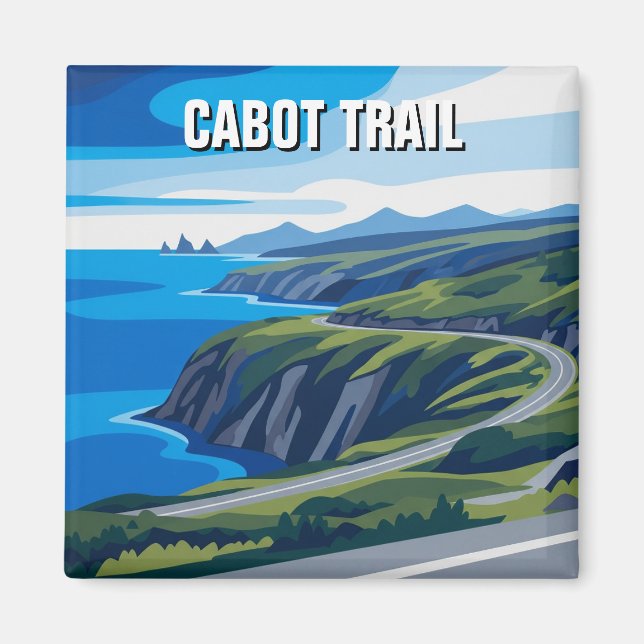 Cabot Trail Nova Scotia Canada Travel Magnet (Vorne)
