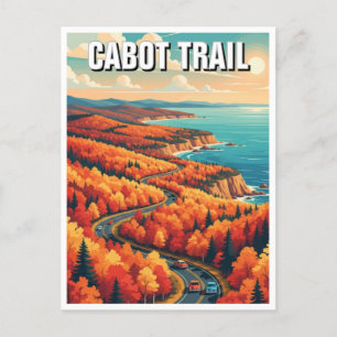 Cabot Trail Nova Scotia Canada Travel Postkarte