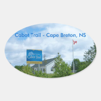 Cabot Trail Ovaler Aufkleber