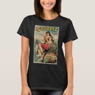 Cabourg, France Beach Resort, Vintage Travel Art T-Shirt