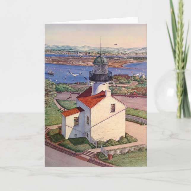 CABRILLO ALTER PINT. LOMA-LEUCHTTURM KARTE (Vorderseite)