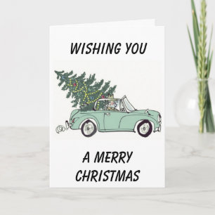 CABRIOLET-STIL "FROHE WEIHNACHTEN" FEIERTAGSKARTE