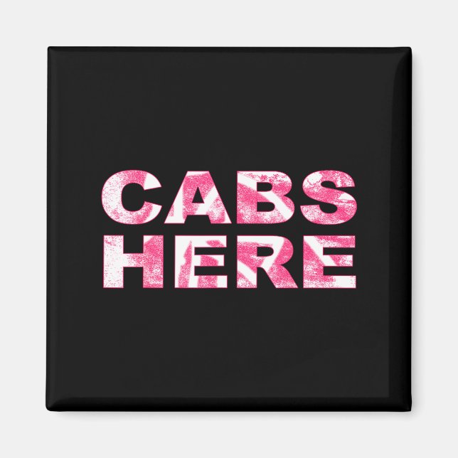 Cabs Here Gym Tan Laundry New Jersey Gtl Garden  Magnet (Vorne)