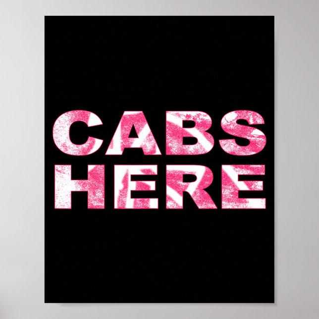 Cabs Here Gym Tan Laundry New Jersey Gtl Garden  Poster (Vorne)