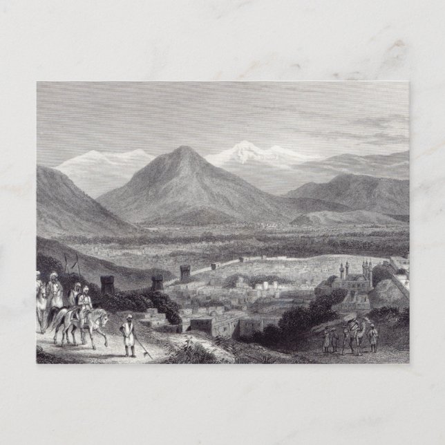 Cabul von Bala Hissar Postkarte (Vorderseite)