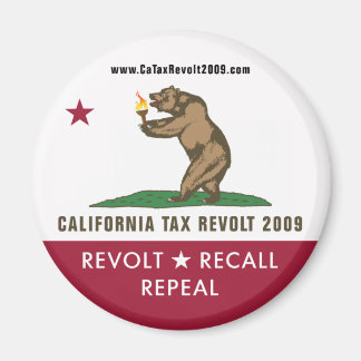 CAC Tax Revolt Flag Magnet 2009
