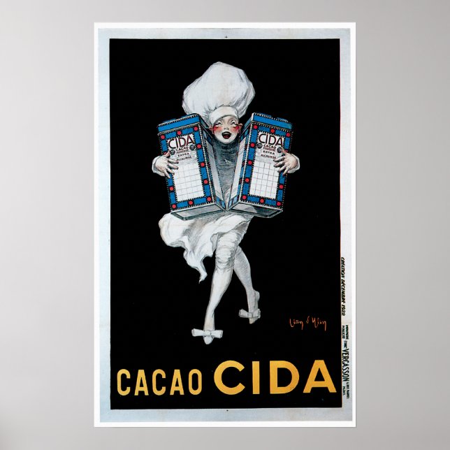 Cacao Cida Vintage Küche und Kunst Poster (Vorne)